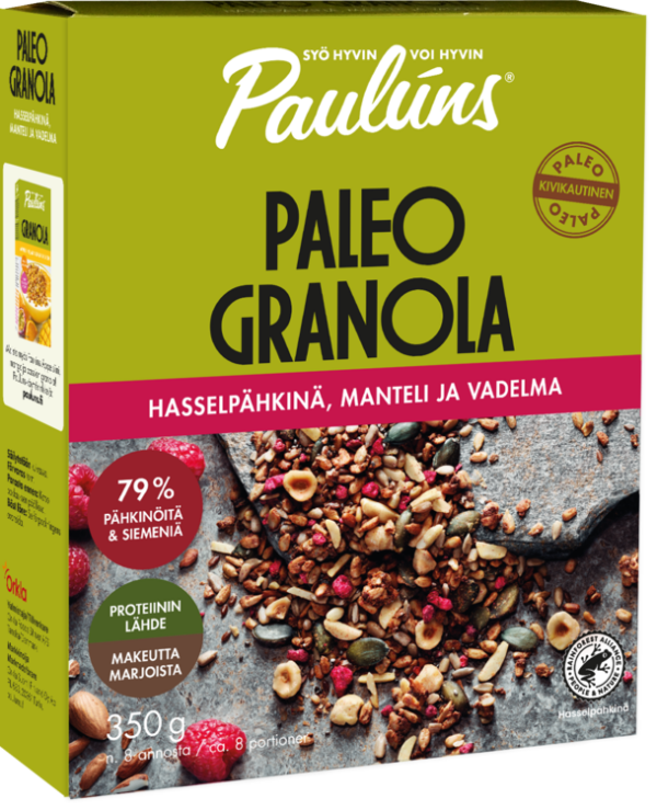 Paulúns Paleo granola hasselpähkinä 350 g